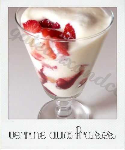 Verrine aux fraises