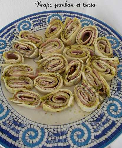 Wraps jambon et pesto