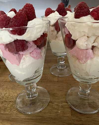 Eton mess aux framboises