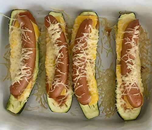 Courgettes-hot dog simple et facile