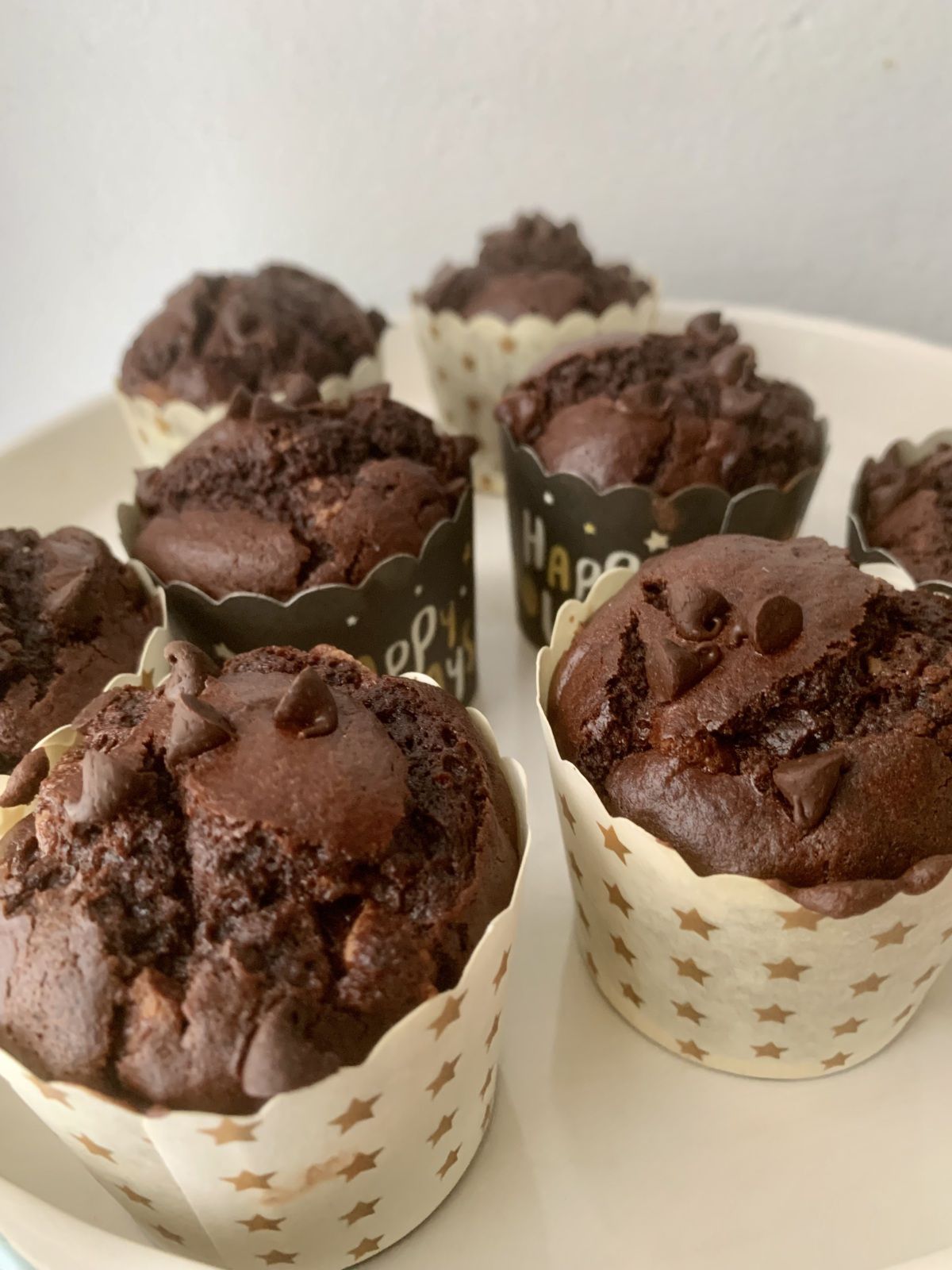 Muffins tout chocolat