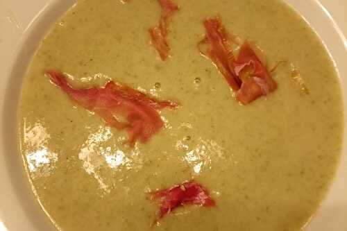 Velouté de laitue et son jambon de Savoie au ccpro - Gigi est en cuisine