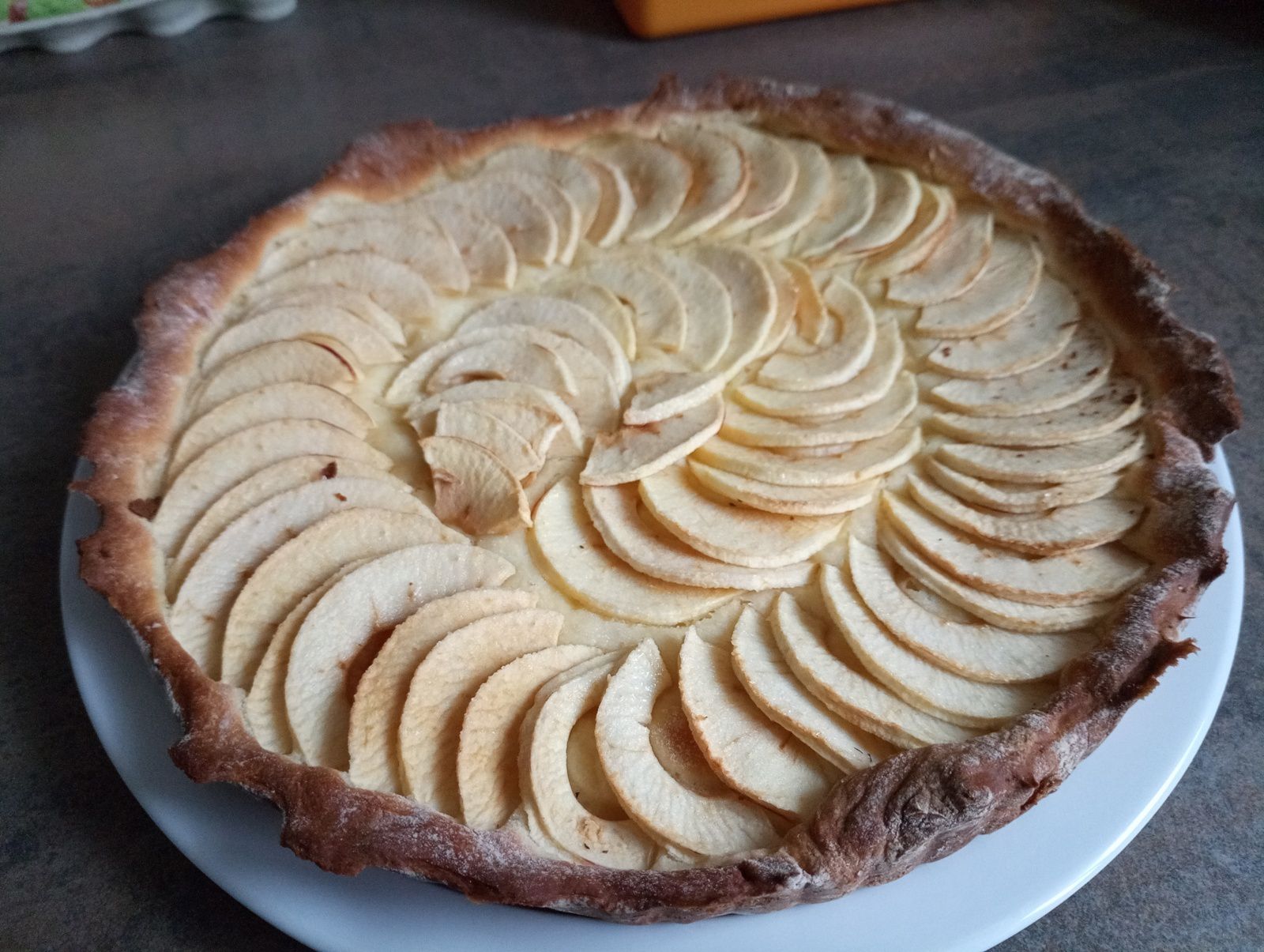 Pâte briochée pour tarte aux pommes 