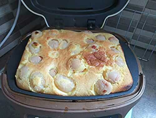 Clafouti aux litchis avec le cake factory