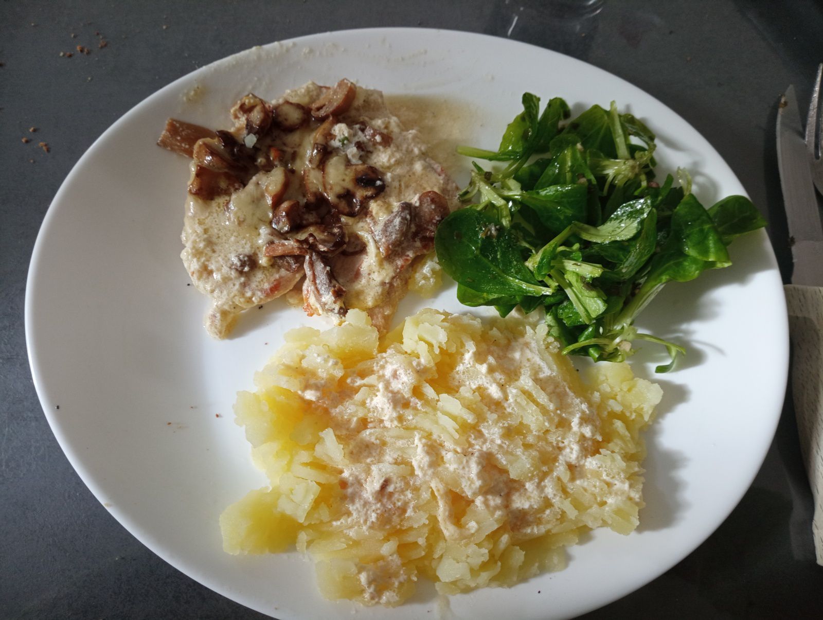 Escalopes de poulet gratinées au cake factory