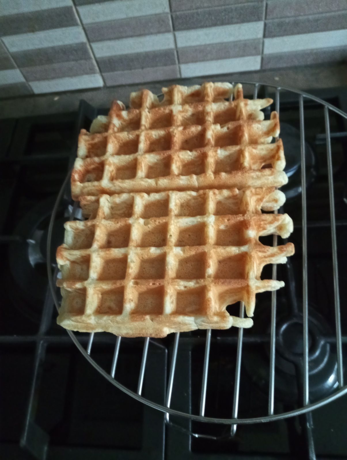 Gaufres salées au thon et tartare