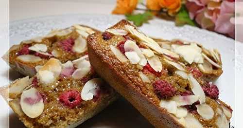 Amandines aux framboises et spéculoos