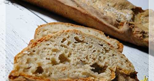 Baguette, pain sans gluten, au lev''quinoa