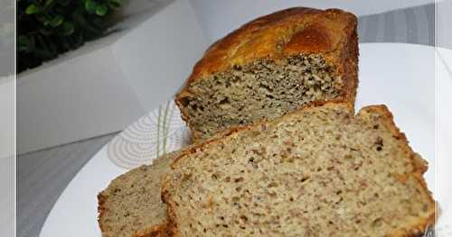 Banana bread ou cake aux bananes et farine de pois-chiches