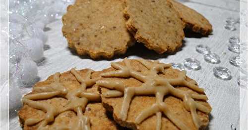  Biscuits de Noël aux graines de lin, sans oeuf, sans gluten, sans lactose