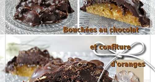 Bouchées au chocolat et confiture d'orange