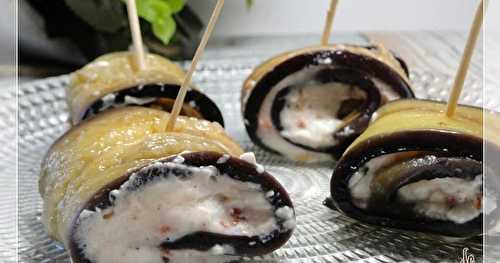 Bouchées aux aubergines et au fromage de chèvre