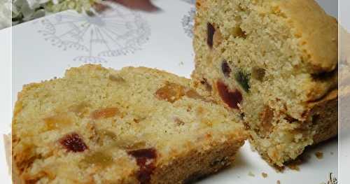 Cake aux fruits confits sans gluten