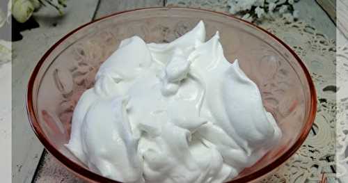 Chantilly à la noix de coco, sans lactose