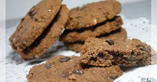 Cookies au chocolat, noisettes et pépites de chocolat