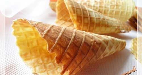 Cornets de glace maison sans gluten