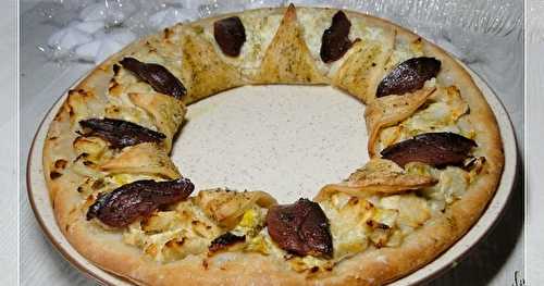 Couronne feuilletée endives et pommes au magret de canard