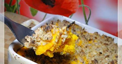 Crumble potimarron noisettes