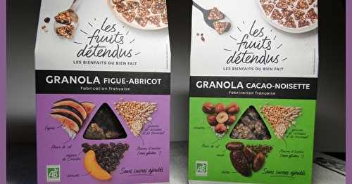 Découvrez "Les fruits détendus" granola bio sans gluten