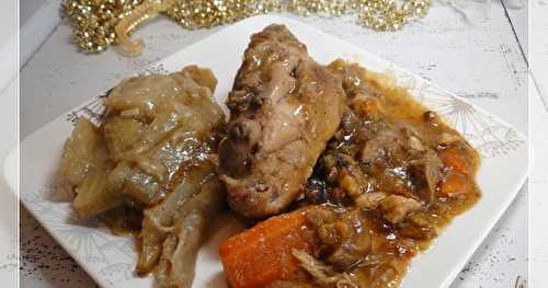 Dinde au champagne (sauce sans gluten)