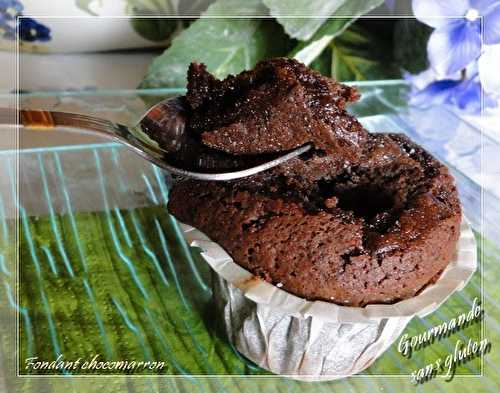 Fondant chocomarron sans gluten