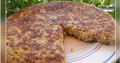 Galette de courgettes aux flocons de sarrasin sans gluten