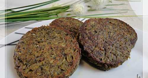 Galettes aubergines lentilles ou steak végétarien