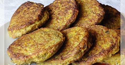 Galettes de courgettes à la farine de sarrasin,  sans gluten