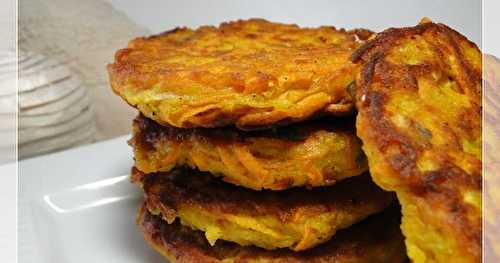 Galettes de patate douce et courgette