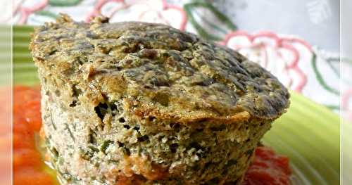 Gâteau de foie de volailles aux épinards