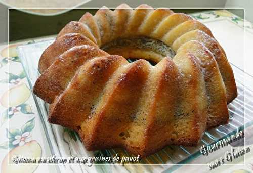 Gâteau sans gluten au citron et graines de pavot