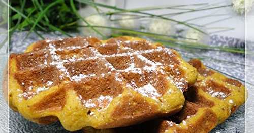 Gaufre au potimarron et noisettes