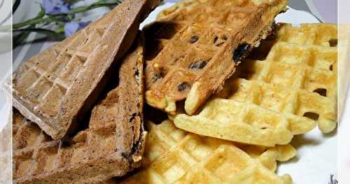 Gaufres aux amandes, pépites de chocolat... sans gluten