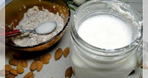 Lait d'amandes maison