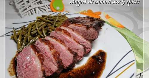 Magret de canard aux 5 épices