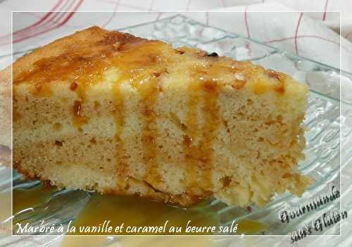 Marbré à la vanille et caramel au beurre salé