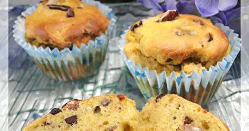 Muffins courge, carotte et noisette aux pépites de chocolat