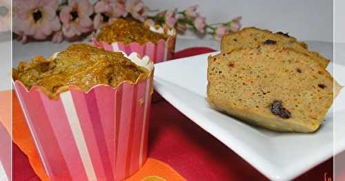 Muffins salés aux carottes râpées et olives, sans gluten et sans oeuf