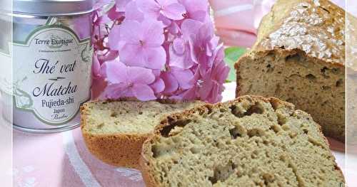 Pain cake sans gluten au thé vert matcha