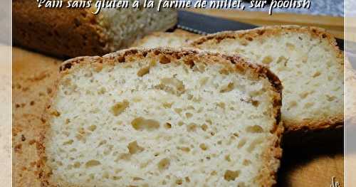 Pain sans gluten à la farine de millet, sur poolish