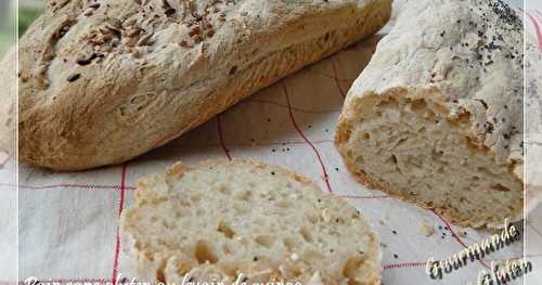 Pain sans gluten au levain de quinoa