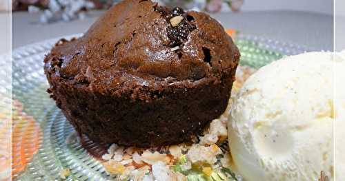 Petits fondants au chocolat, amande crème coco
