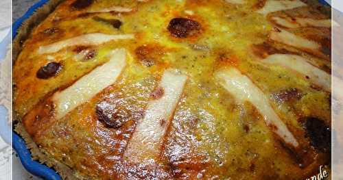 Quiche chorizo raclette et figues