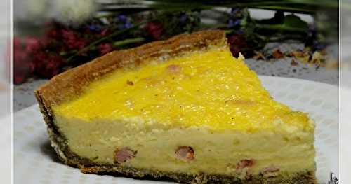 Quiche lorraine sans gluten, sans lactose