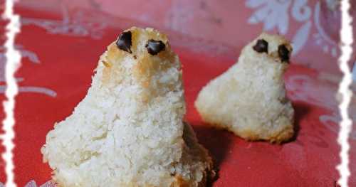 Rochers coco fantômes pour Halloween