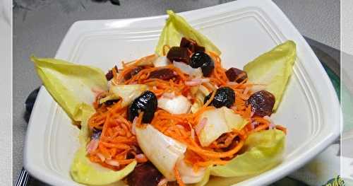 Salade d'hiver aux endives et betterave rouge