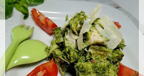 Salade de blanc de poulet au pesto