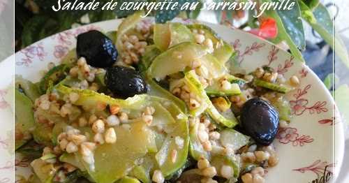 Salade de courgette au kasha (sarrasin grillé)