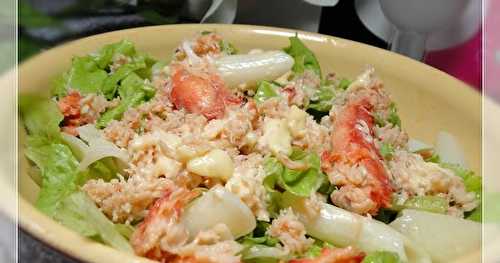 Salade de pâtes sans gluten au crabe
