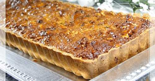 Tarte aux noix, coco et pépites de chocolat